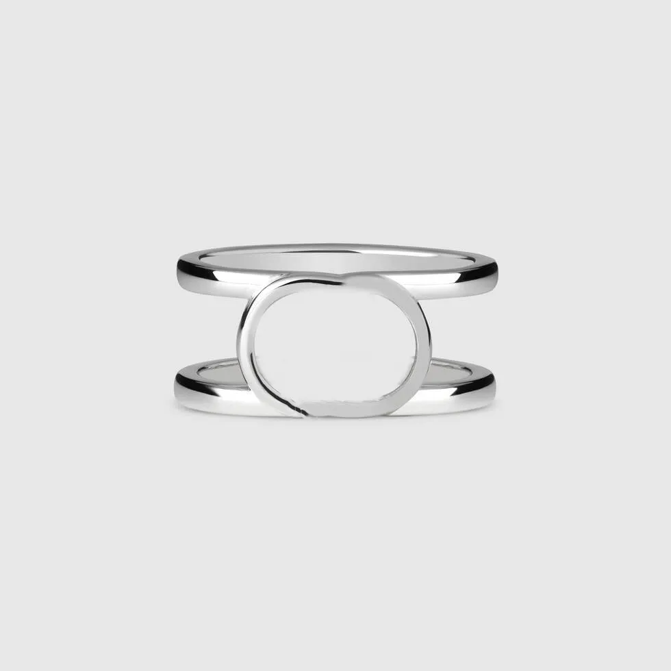 Novo estilo anel de carta unisex qualidade top prata banhado anéis personalidade personalidade encantador fashion jóias
