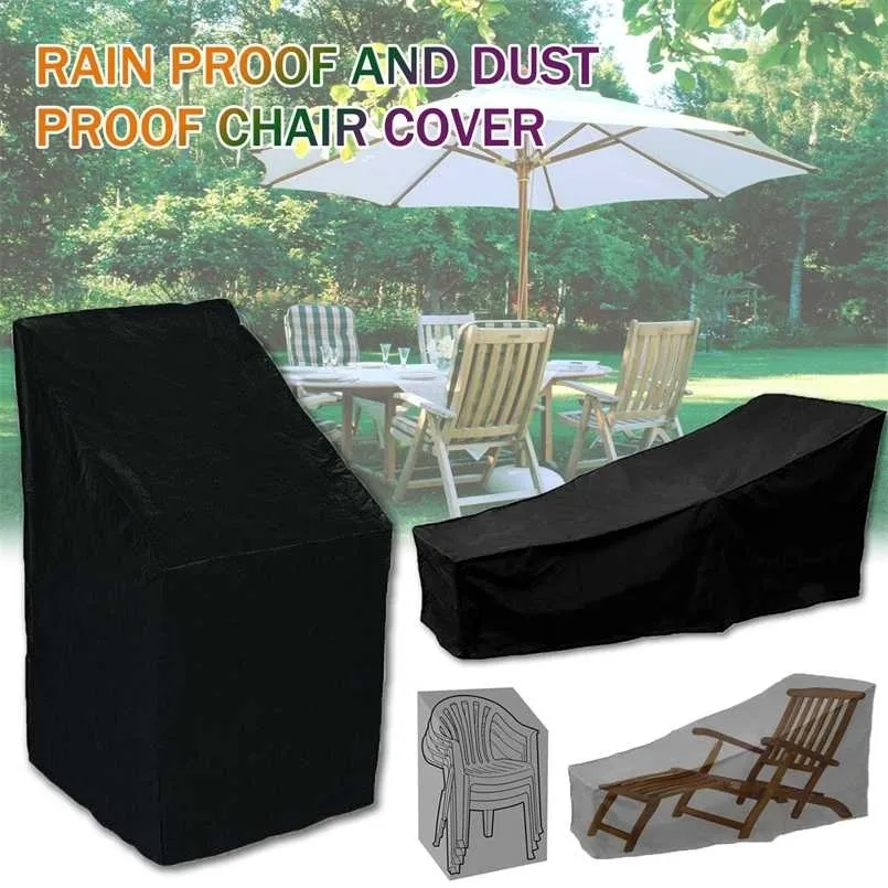 Couverture imperméable extérieure Meubles de jardin Chaise de pluie Protection de canapé Protection anti-poussière Polyester tissé pratique 211116