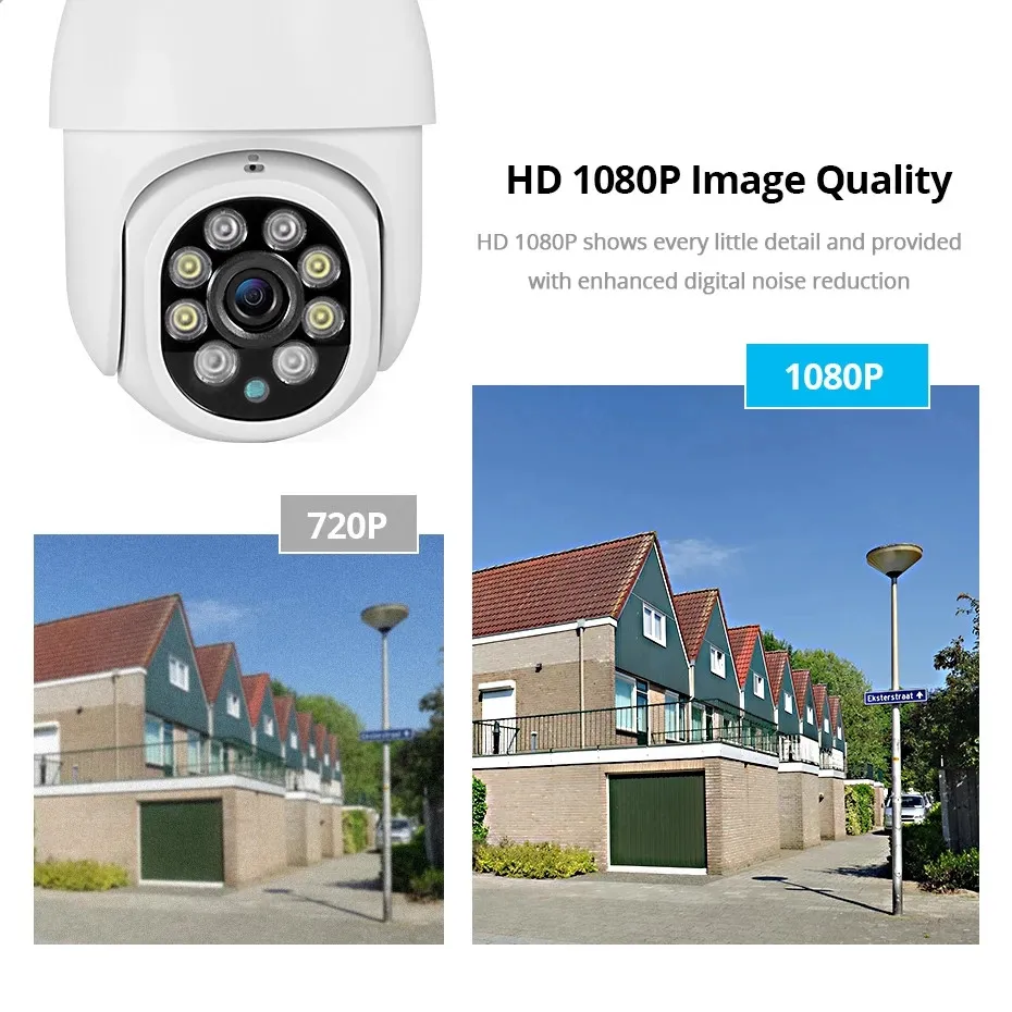 1080P 3MP PTZ 와이파이 IP 무선 카메라 야외 홈 보안 4X 디지털 줌 2MP 속도 돔 CCTV 비디오 감시