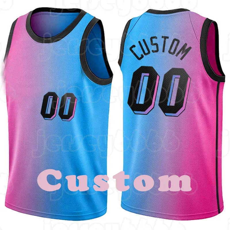 Mens Custom DIY Design personalized round neck team basketball jerseys Men sports uniforms stitching and printing any name and number Stitching red blue pink