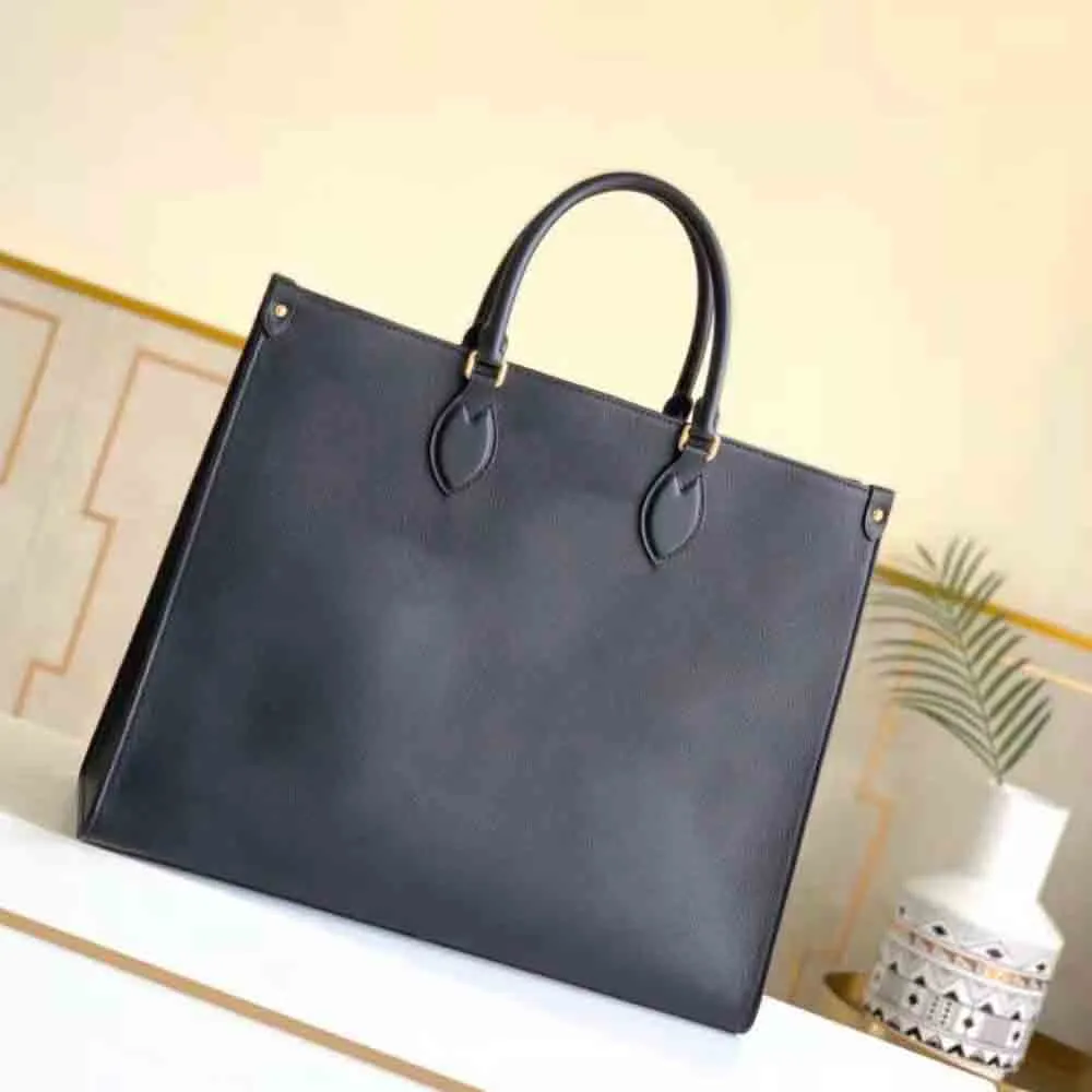 Ladies Casual tote ONTHEGO Handbag genuine leather Handbags luxury shoulder bag designers bags messenger crossbody shopping handbag big wallet GM