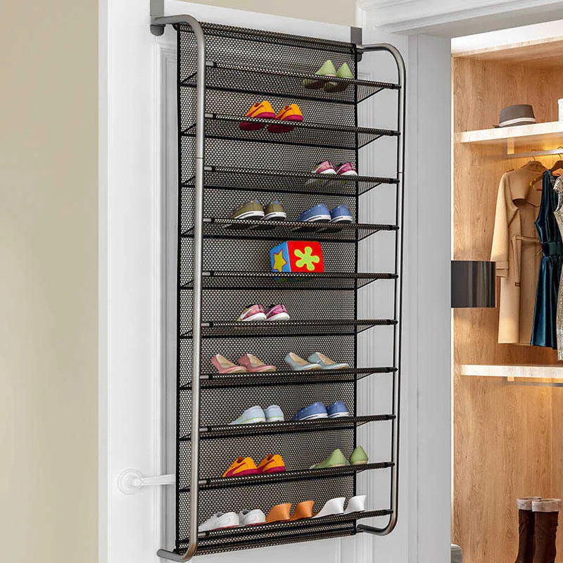 Netz taschen Wandbehang Schuh Organizer Rack über der Tür Schrank