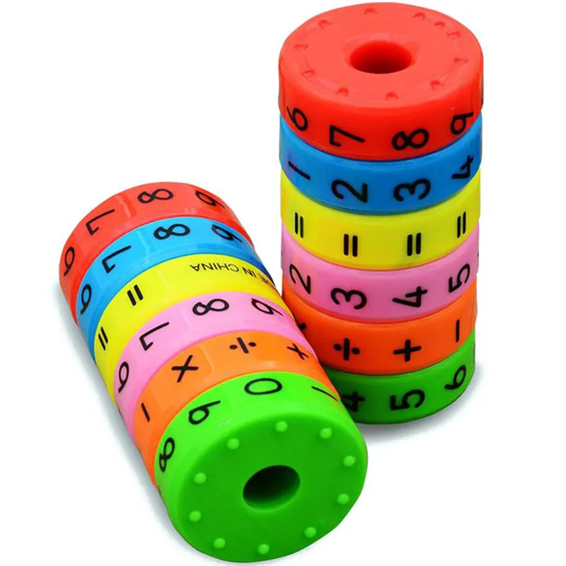 6 штук Магнитное раннее обучение математики образовательная игрушка для детей чисел DIY сборки головоломки завод лучше всего оптом