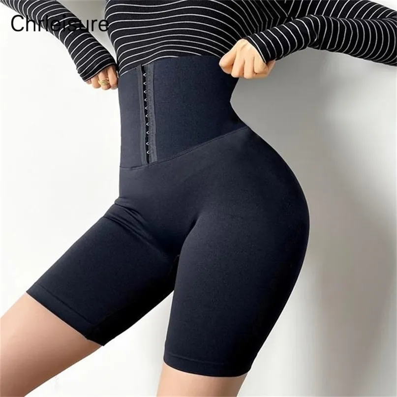 Chrleisure Biker Spodenki Kobiety Wysokiej Talii Lato Krótki Sport Femme Bieganie Trening Push Up Fitness Fashion 210722