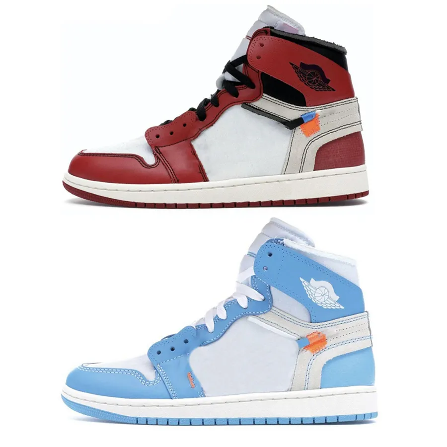 1 1S High OG Chicago Red UNC 아웃도어 슈즈 4 Bred Powder Blue Men 화이트 스포츠 스니커즈