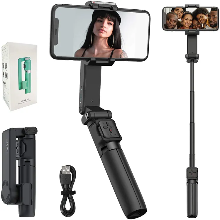 New MOZA NANO SE Stablizer Extendable Selfie Foldable Gimbal Stabilizers Mobile Phone Camera Stabilizer