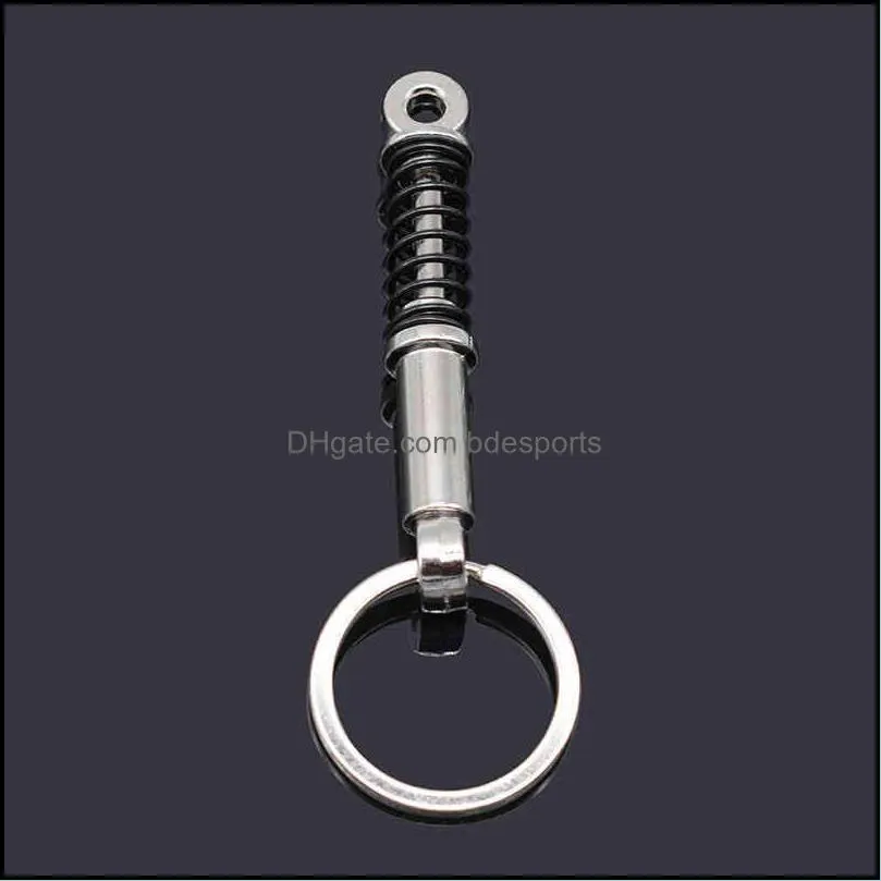 Auto Parts Keychain Shock Absorber Pendant Brake Disc Turbo  Keychains Multicolor Optional Birthday Gifts Metal Style For Men