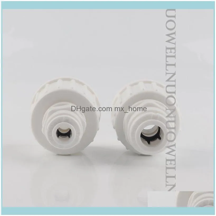 10pcs 1/4`` 3/8`` PE Pipe Connector 3/8``Female Thread Reverse Osmosis RO Water System Fitting Garden Irrigation Tube Connectors Watering