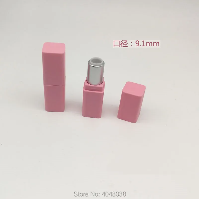 9.1mm DIY Pink Empty Lipstick Tube High-end Lip Balm Packaging Bottle Plastic Square Cosmetic Container Lipbalm Tube (4)