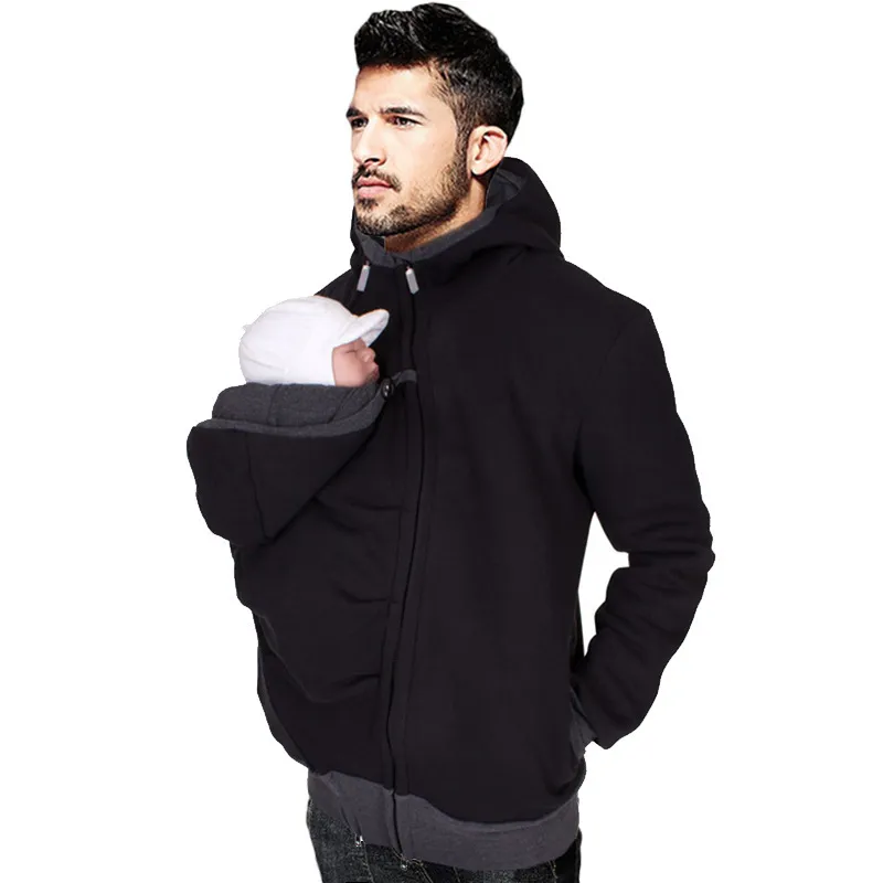 New Autumn Winter Kangaroo Baby Carrier Hoodies Sweatshirt For Father 3 in 1 Babywearing Jacket Multifunctional Kangaroo Clothes