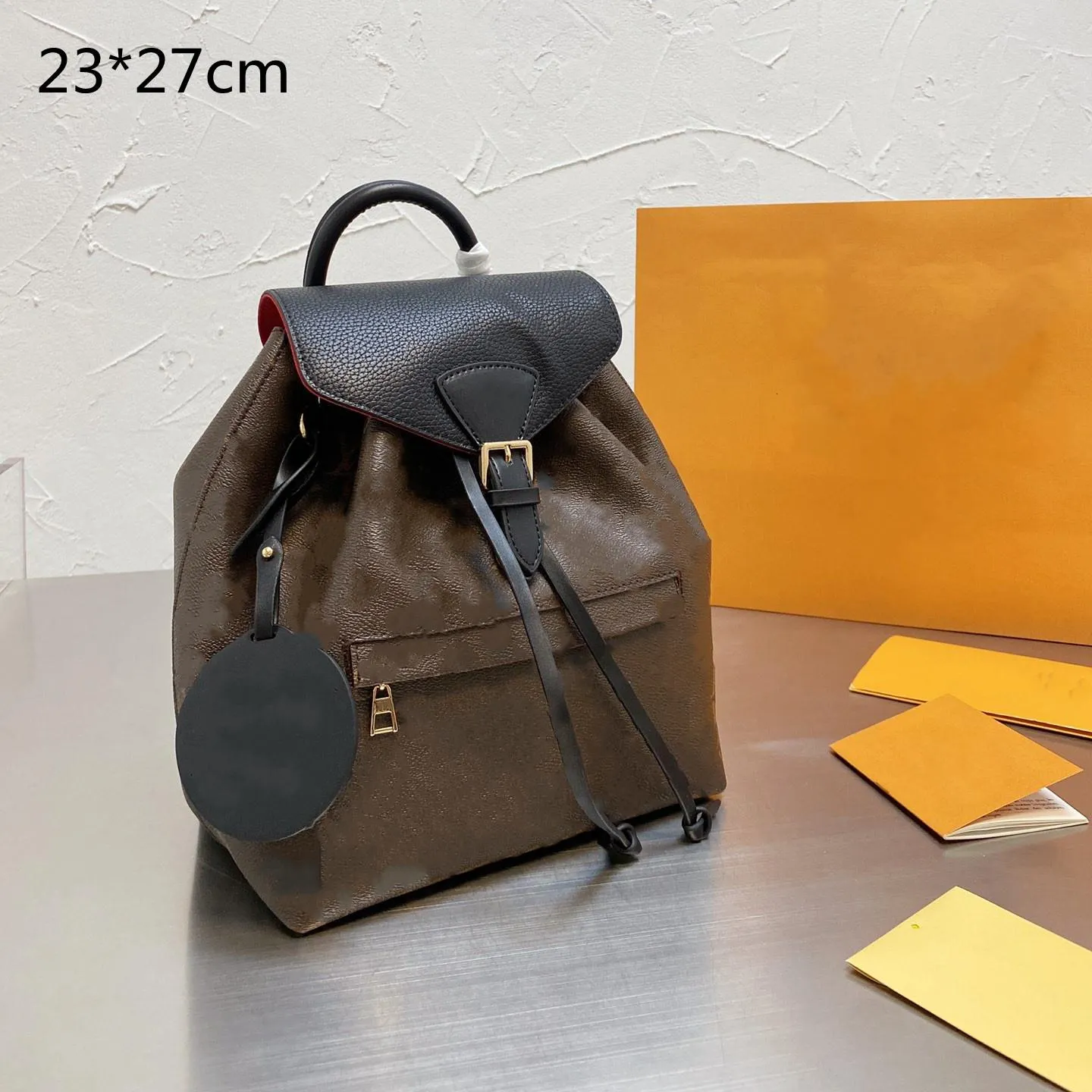 Zaini da donna di lusso Designer Borse da scuola String Back Pack Zaini di moda Borsa da secchiello classica per studenti Stampati fiori in rilievo con etichetta di alta qualità