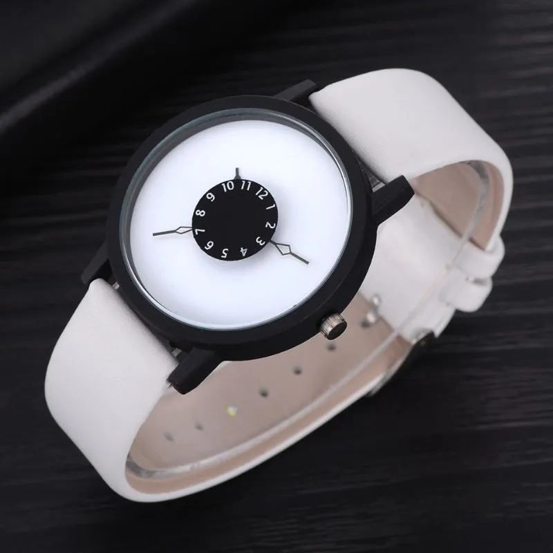 Wristwatches Proste zegarki sportowe dla mężczyzn Luksusowa Top Marka Fashion Quartz Watch Man Leather White Wrist Clock Relogio