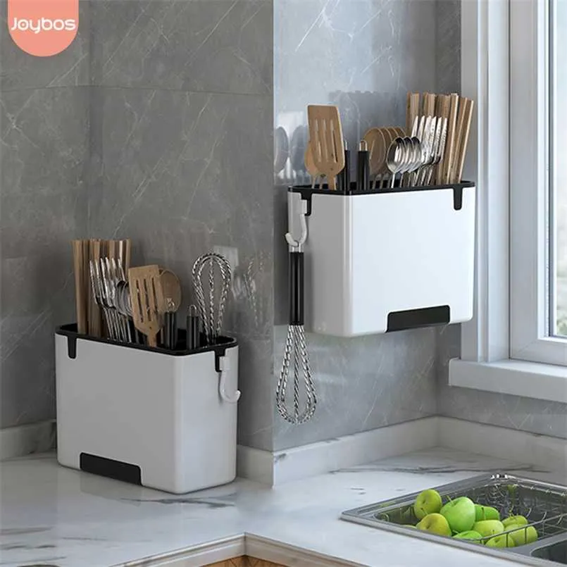 Ripiano per cucina Scaffale multifunzionale Cucchiaio Forchetta Coltello Bacchette Supporto per scarico Scatola di immagazzinaggio Accessori per la cucina Organizzatore di posate 211110