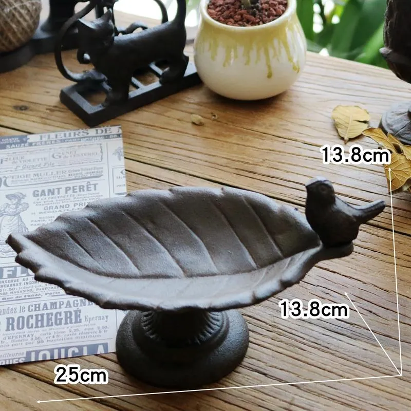 Ljushållare Retro European Cast Iron Handicraft Candlestick Bird Flower-Shaped Tea Light Holder Marockan Centerpieces för bröllopsbord