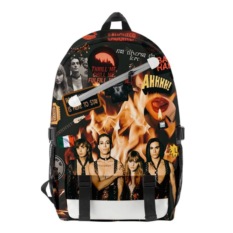 Zaino: 2024 MANESKIN 3D Stampato Borsa Impermeabile Uomini, Ragazzi  Adolescenti Da 43,37 � | DHgate