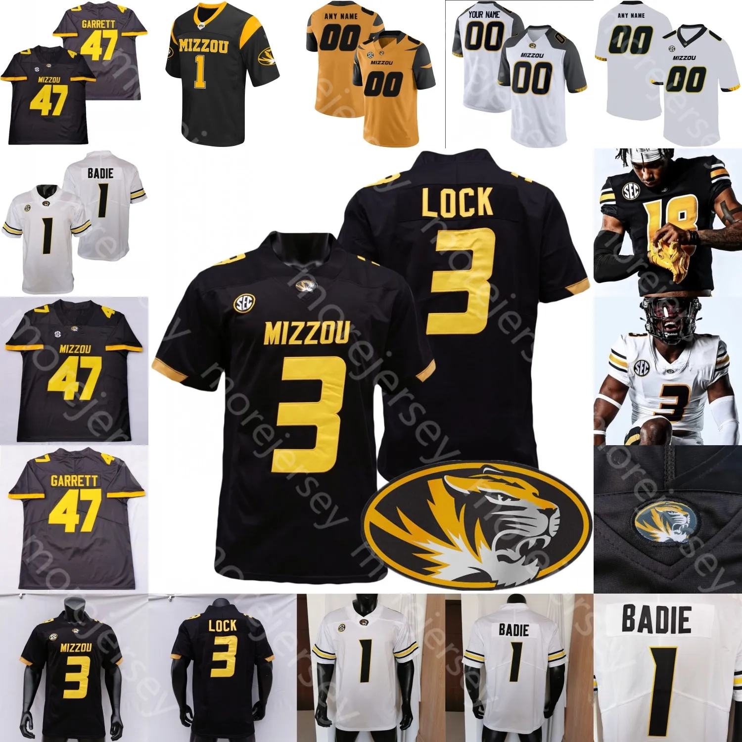 Maglia da calcio MISSOURI TIGERS NCAA College Brady Cook Cody Schrader Nathaniel Peat Lovett Hopper Charleston Burden III McGuire Bailey Banister Young Carlies