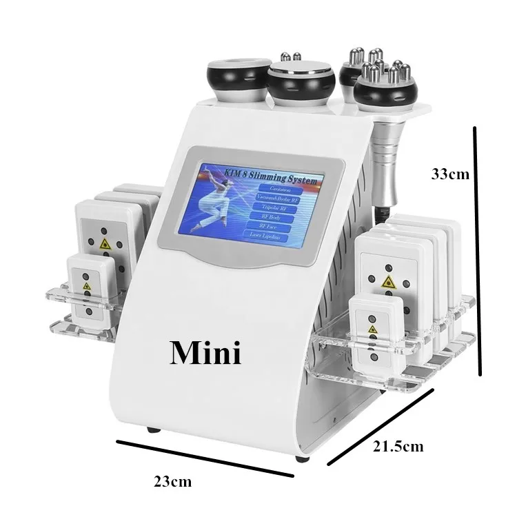 Factory produce high quality 6 in 1 multifunctional RF equipment 40K cavitation Vacuum and lipo laser beauty Machine for salon use