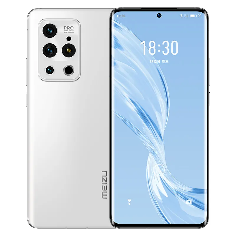 Orijinal Meizu 18 Pro 5g Cep Telefonu 8 GB RAM 128 GB 256 GB ROM Snapdragon 888 50.0MP AR 4500 mAh Android 6.7 inç AMOLED Tam Ekran Parmak İzi Kimliği Yüz NFC Akıllı Cep Telefonu