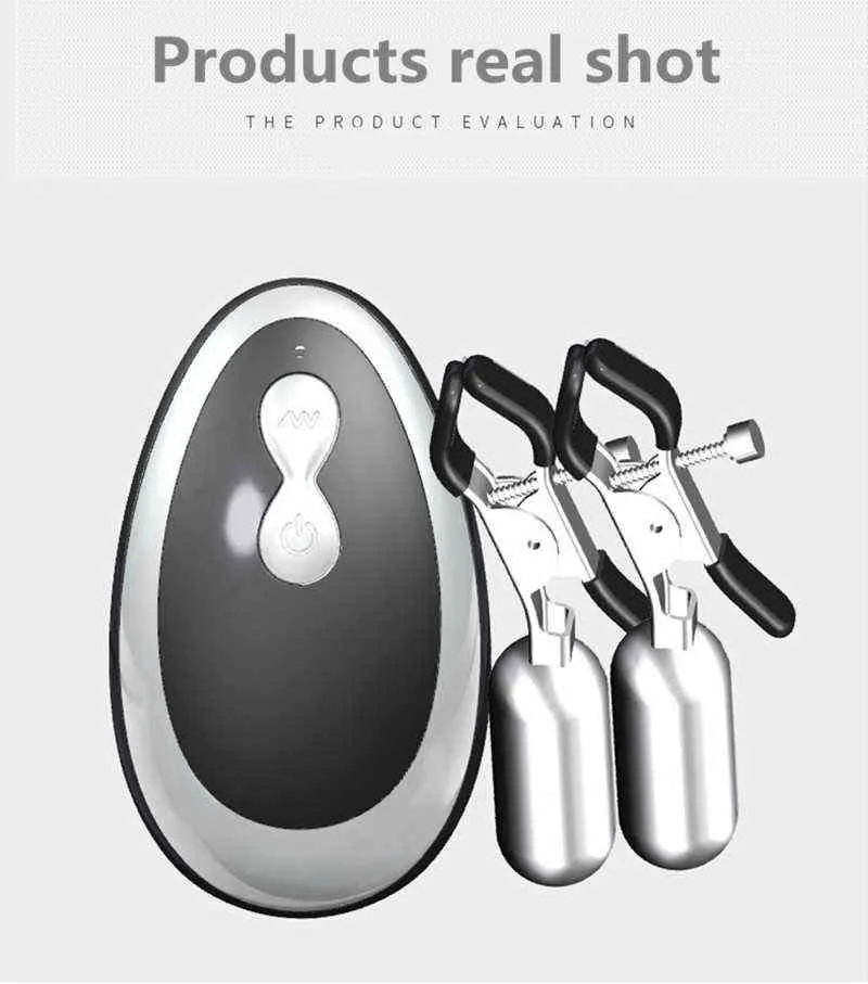 NXY Pump Toys 20 Frequency Vibration Nipple Clamp Breast Enhancement Flirt Vibrator Mute Sex For Couple Adult_voghion.com