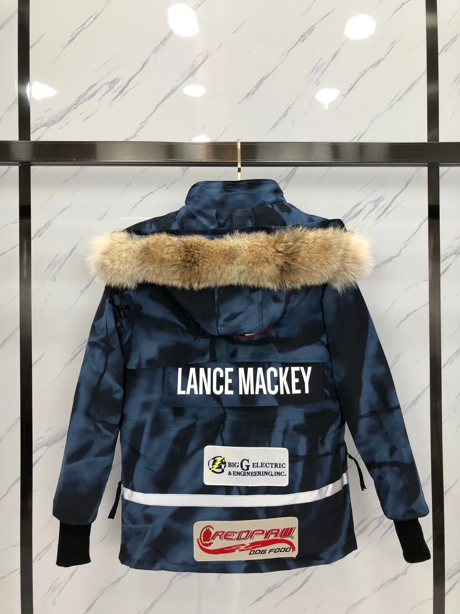 Lance Mackey Limited Edition Mens Down Parka With Coyote Fur