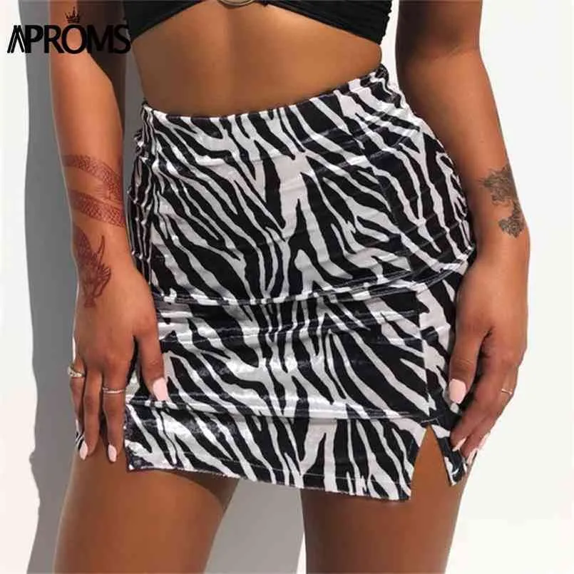 Velvet zebra skirt hotsell