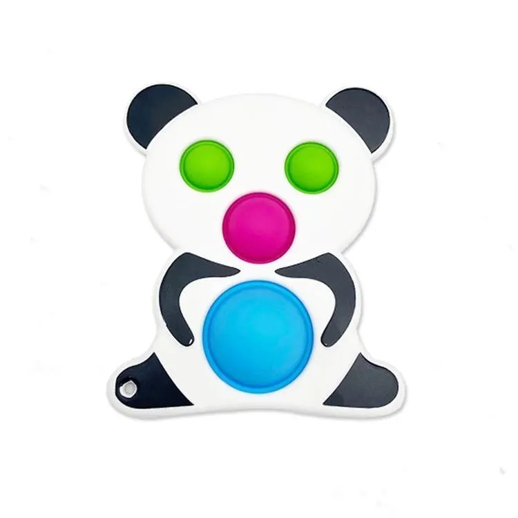 Fidget adorabile panda push pop bolla decompressione intelligenza educativa novità giocattoli per bambini