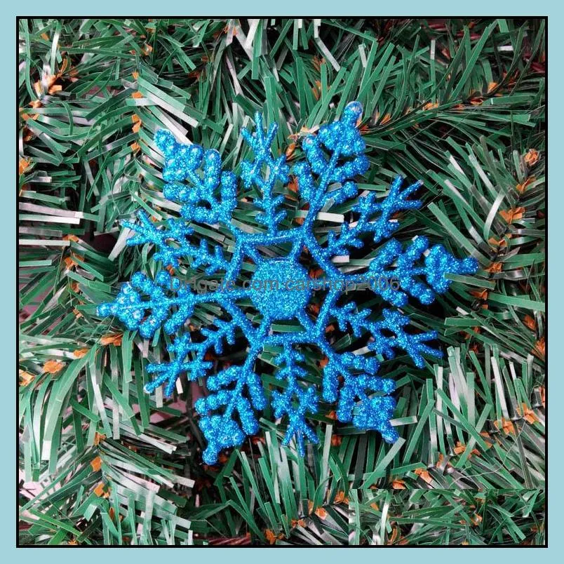 New Designer Snowflake Delicate Christmas Gift Christmas Tree Decoration Twinkle snow Christmas Family Ornament hot sell HWD9742