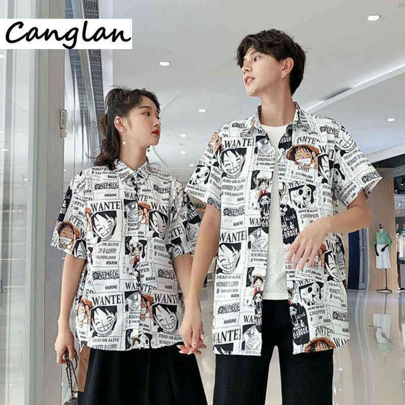Anime One Piece Imprimir Camisa Bot n Up Ropa Hombres Mujeres