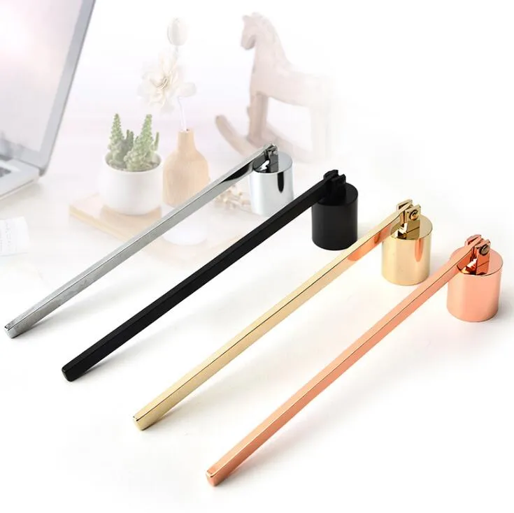 Wholesale Stainless Steel Bell Shaped Candle Snuffer Set Extinguisher