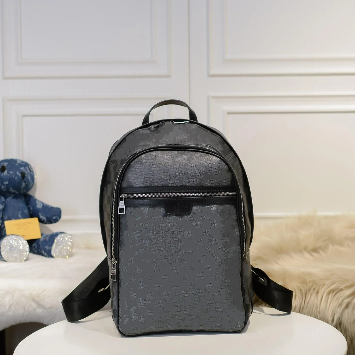 Классический христофер рюкзак роскошные дизайнеры сумки мужские высококачественные кожаные плечи сумка сумка Sharchel School Back Pack Luxurybag116