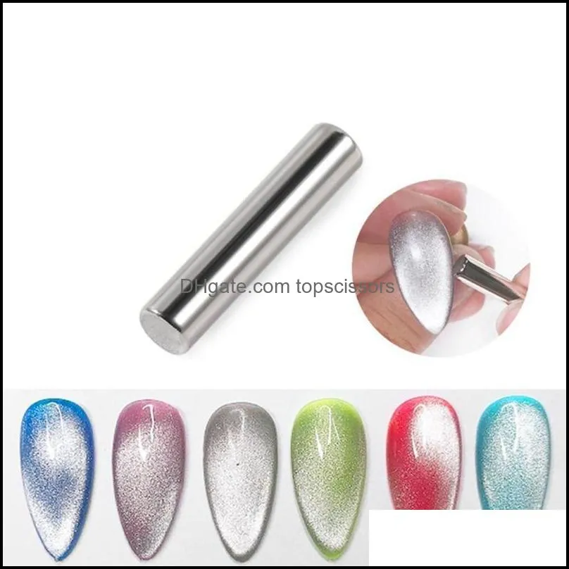 Ml Soak Off 9D Wide Cat Eyes Magnetic Gel Polish Bright Silver Uv Nail Enamel Lacquer Glitter Art Varnish1