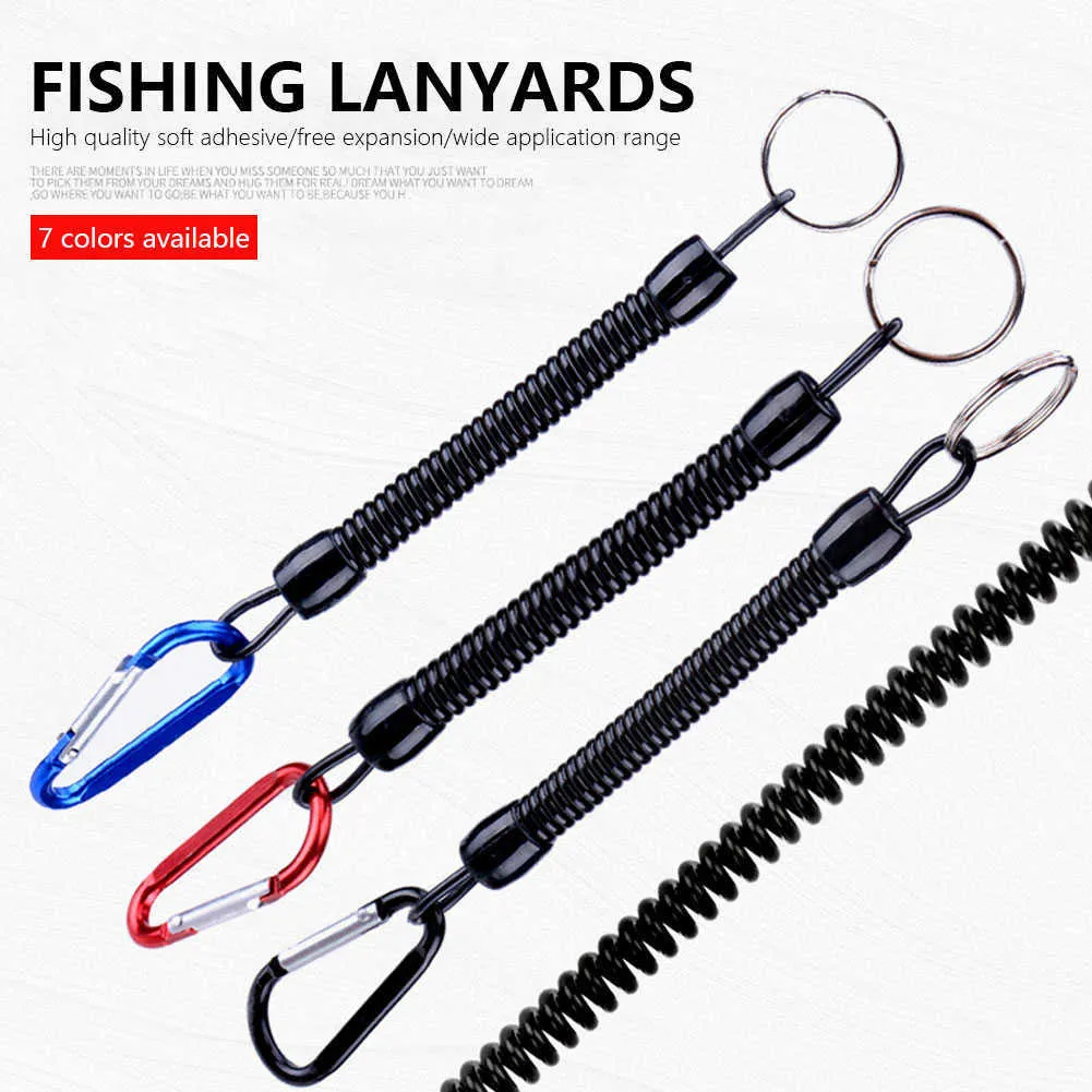 Nuovo 1PC Cordini da pesca Canottaggio Corde multicolori Kayak da campeggio Pinze sicure Impugnature per labbra Affrontare Strumenti di pesce Accessorio per la pesca