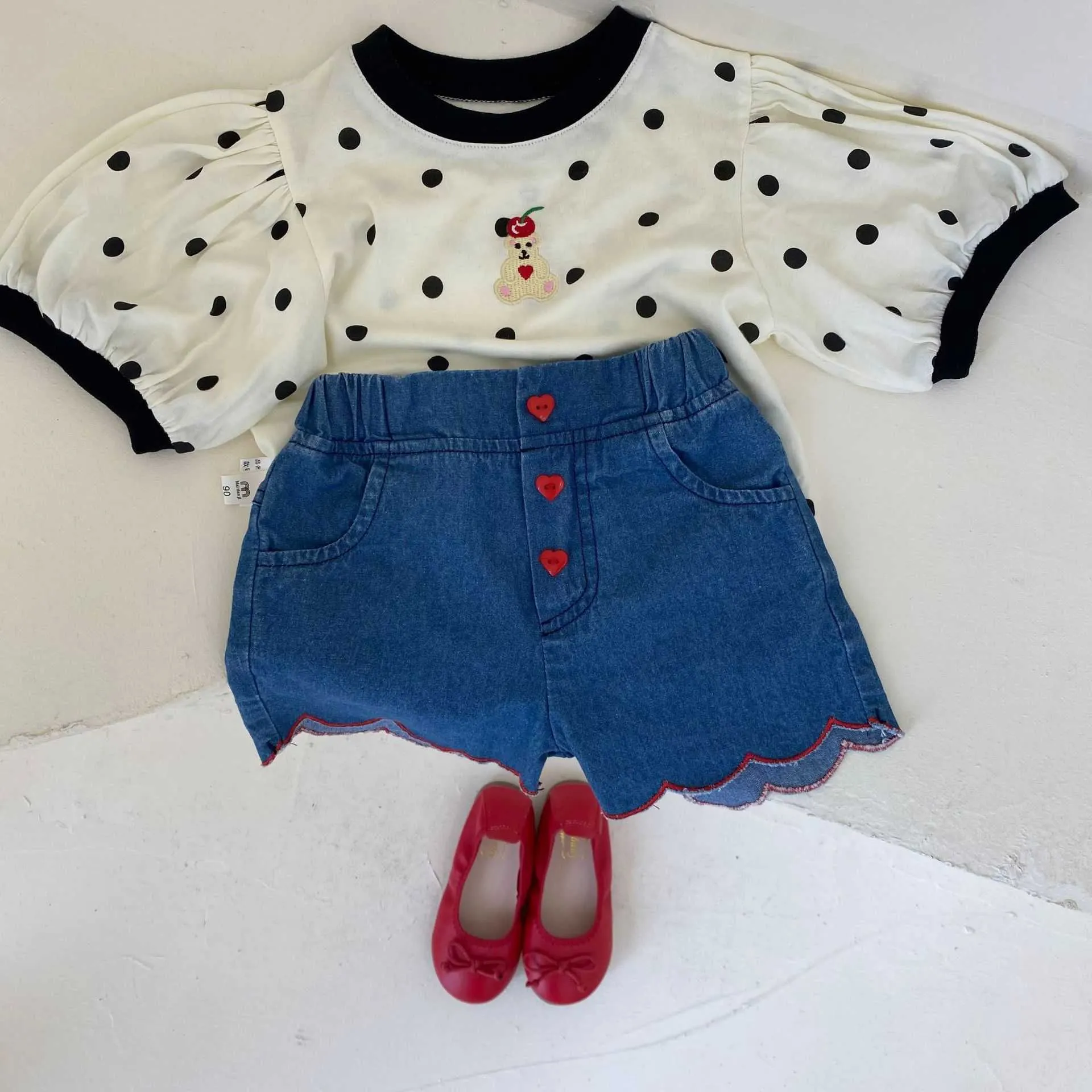 Summer Girls T Shirt Polka Dot Short Sleeved Childrens Cute Kids Clothes  Toddler Girl 210702 De 8,74 € | DHgate, image size:1920x1920