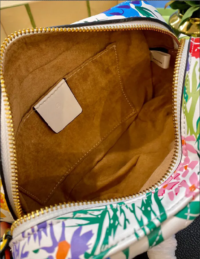 Fashion Messenger Bags with Colorful Floral Print Designer ChainBag Trendy Temperament Women`s Shoulder Bag WF2103052