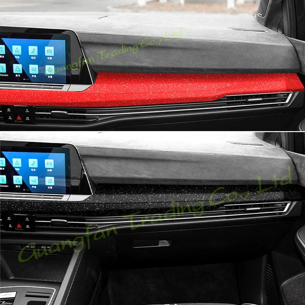 Pour Volkswagen Golf 8 MK8 2020-2021 intérieur panneau de commande central  poignée de porte 3D/5D autocollants en Fiber de carbone décalcomanies