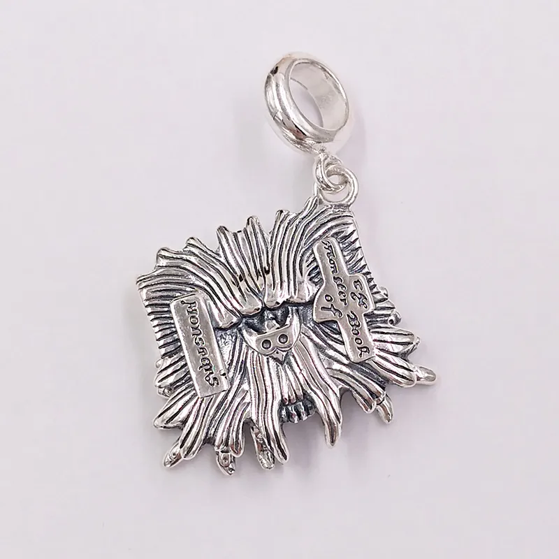 Hot Charms Spersonalizowany Biżuteria Dokonywanie Hary Potner Monster Book 925 Sterling Silver Pary Bransoletki Dla Kobiet Mężczyźni Dziewczyny Chłopcy Bransoletka Wisiorek Prezent Urodzinowy WB0138-SC