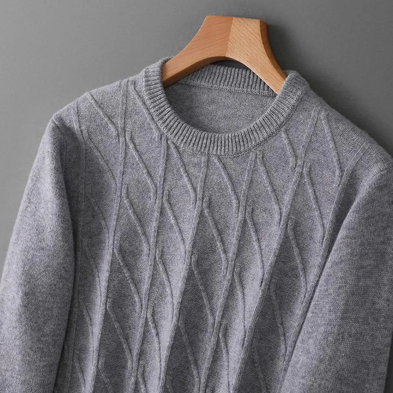長期店頭展示特価 メンズセーター21ファッションピュアカシミヤセーター厚手ニットプルオーバー秋冬プラスサイズ100 ウールラウンドネックトップユースハイエンド 楽器本体購入者限定 アパレル メンズ服 Crypto Earnup Caddsolutions Org