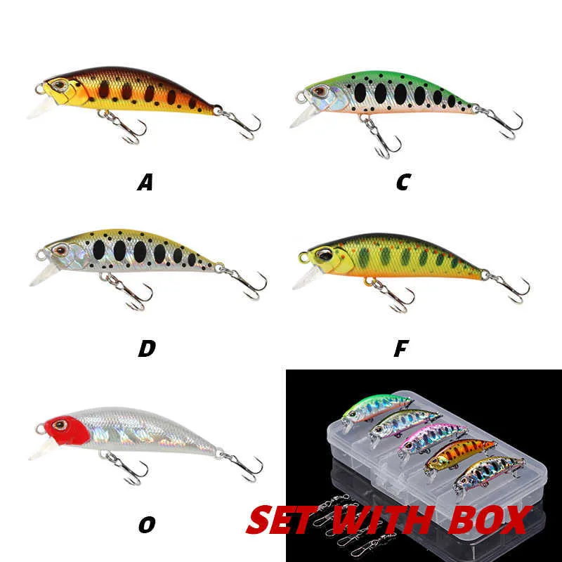 Trout Lure Set Artificial Minnow Sinkers With Crankbait, Japanese DW63  Hooks, And Wobblers For Effective Fishing From Vhnnn, $15.3
