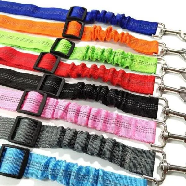 Haustier Hund Leinen Sicherheit Fahrzeug Dämpfung Auto Sitz Gürtel Seil Elastische Reflektierende Hunde Sicherheitsgurt Harness Blei Leine Clip Levert