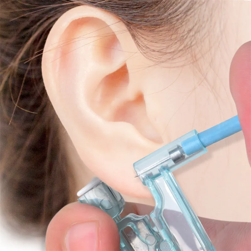 Disposable Ear Piercing Guns Painless Sterile Puncture Ears Piercer Machine Earrings Studs Body Jewelry 50pcs