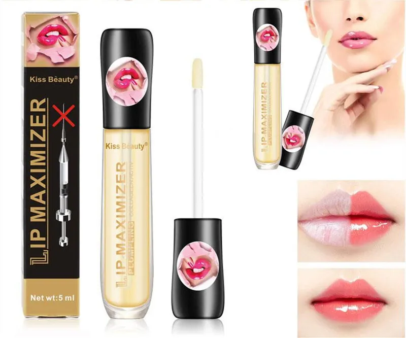 قبلة الجمال الشفاه سمنة لمعان النفط ترطيب الشفاه maximizer بلومبر سمنة المعزز الشفاه قناع lipgloss على الفور مثير شفاه العناية مصل