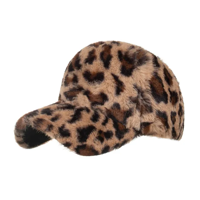 Berretto da baseball leopardo elegante carino invernale da donna addensare caldo berretto da papà camionista solido moda sport coreano snapback osso