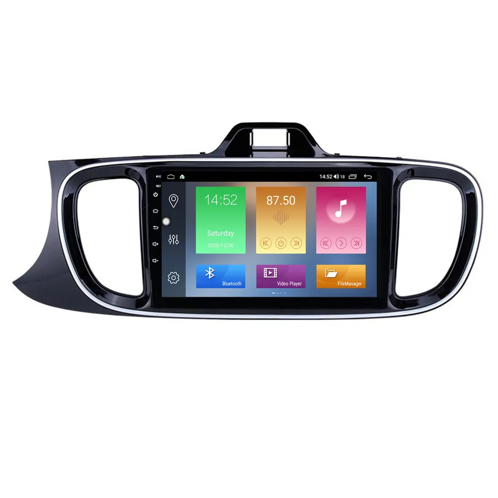 car dvd Radio Player for KIA PEGAS-2017 Left Hand Driving Head Unit with DVR Digital TV Rearview Camera SWC Android 10 9 Inch GPS Navigation