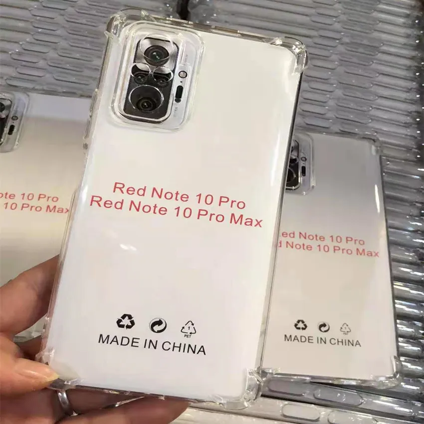 1.5mm 에어백 반동 투명 투명한 투명 TPU 케이스 Xiaomi 11 Lite Poco M3 F3 X3 Redmi Note 10 4G 5G 100pcs / lot