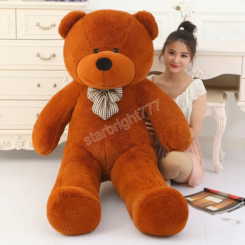 DHgate 160 180cm Soft Teddy Bear Plush Toy Jumbo Stuffed Animal for Kids Giant Teddy Bear for Birthday Christmas Gift Toys Gifts