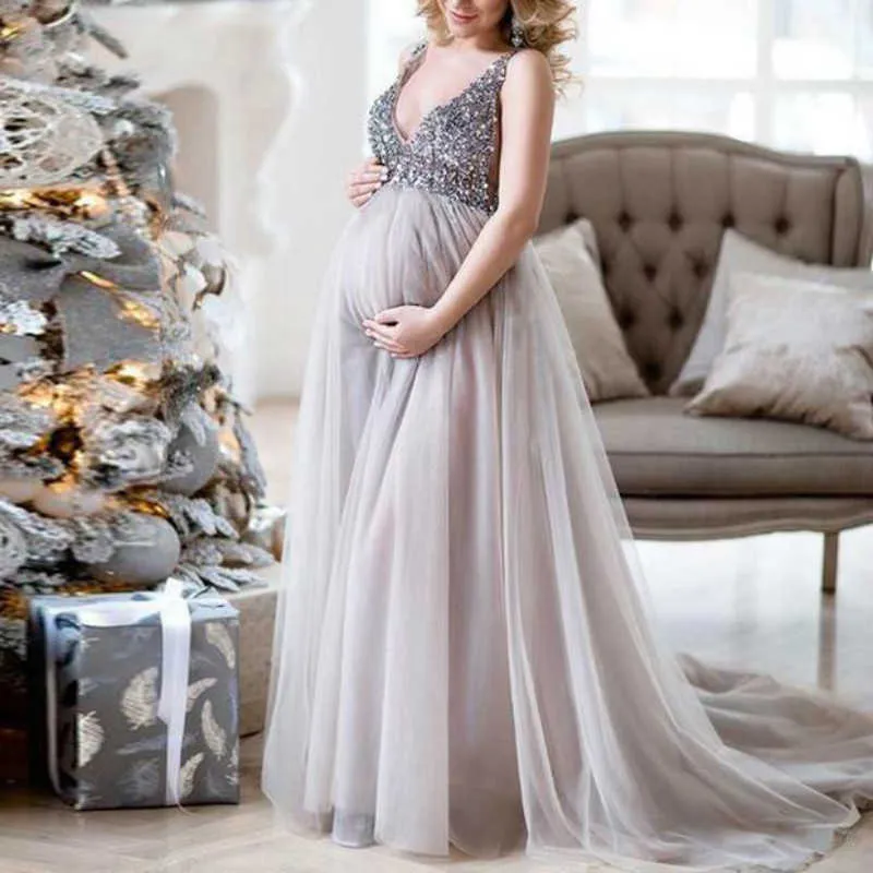 Sukienki macierzyńskie na sesję zdjęciową szyfonowy rekwizyty fotograficzne seksowne ciążowe ubrania na ciąży sukienki imprezowe