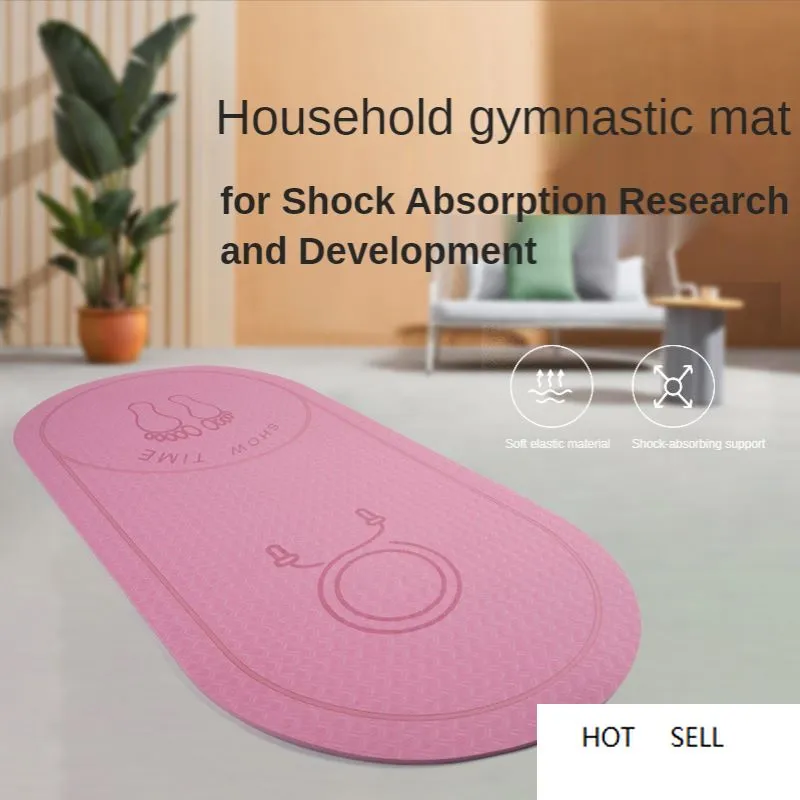 Jump Rope Mat Exercise Cushioning Mute Yoga Mat Absorption Sound Insulation And Rebound TPE Anti Slip Anti-Noice Mat