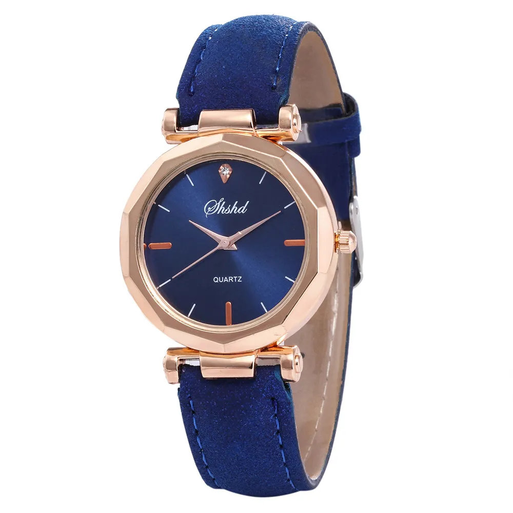 Rhinestone Women's Watches Fashion Exquisite Leather Casual Luxury Analog Quartz Crystal WristWatches Bracelet