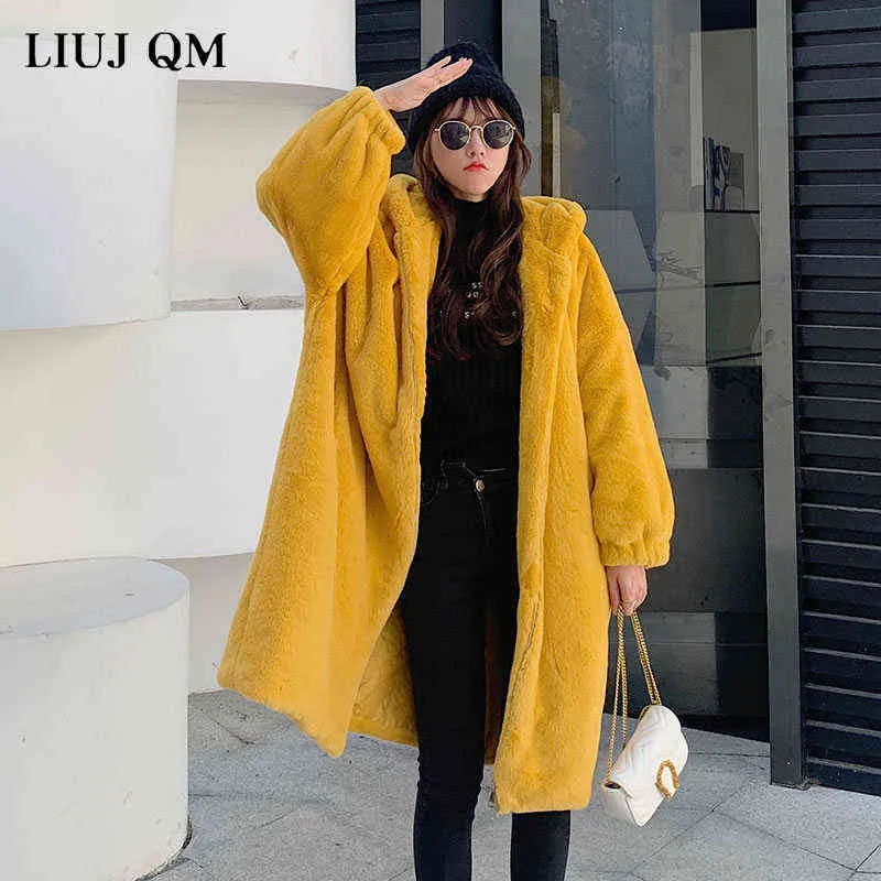 女性パーカー冬服特大ファックス毛皮コート厚い暖かい長い毛皮の 
