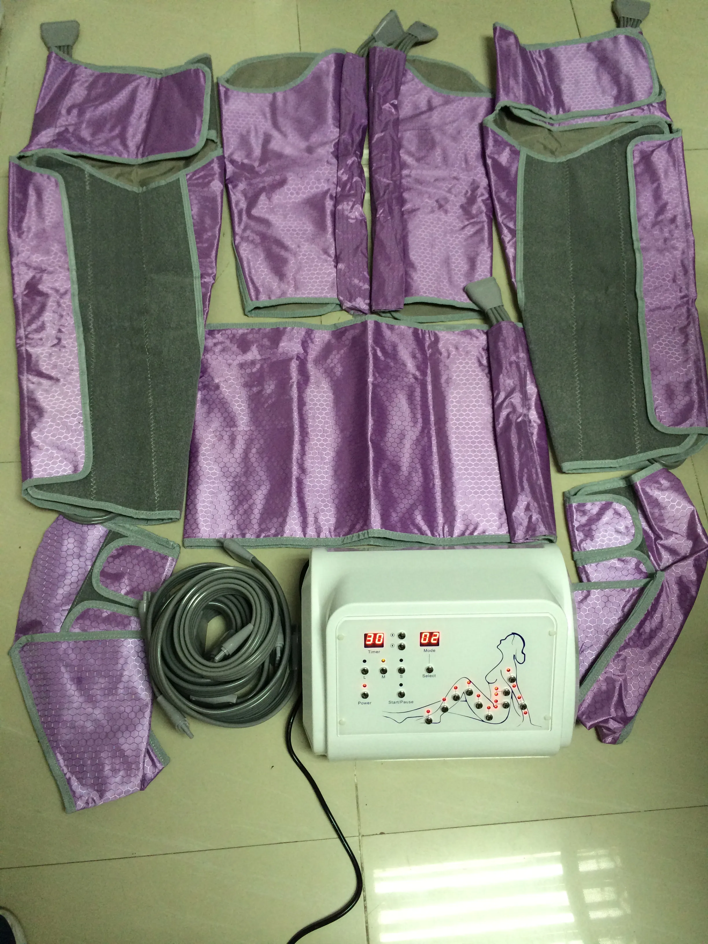 portable salon spa clinic lymph drainage body massage air pressure pressotheray slimming machine